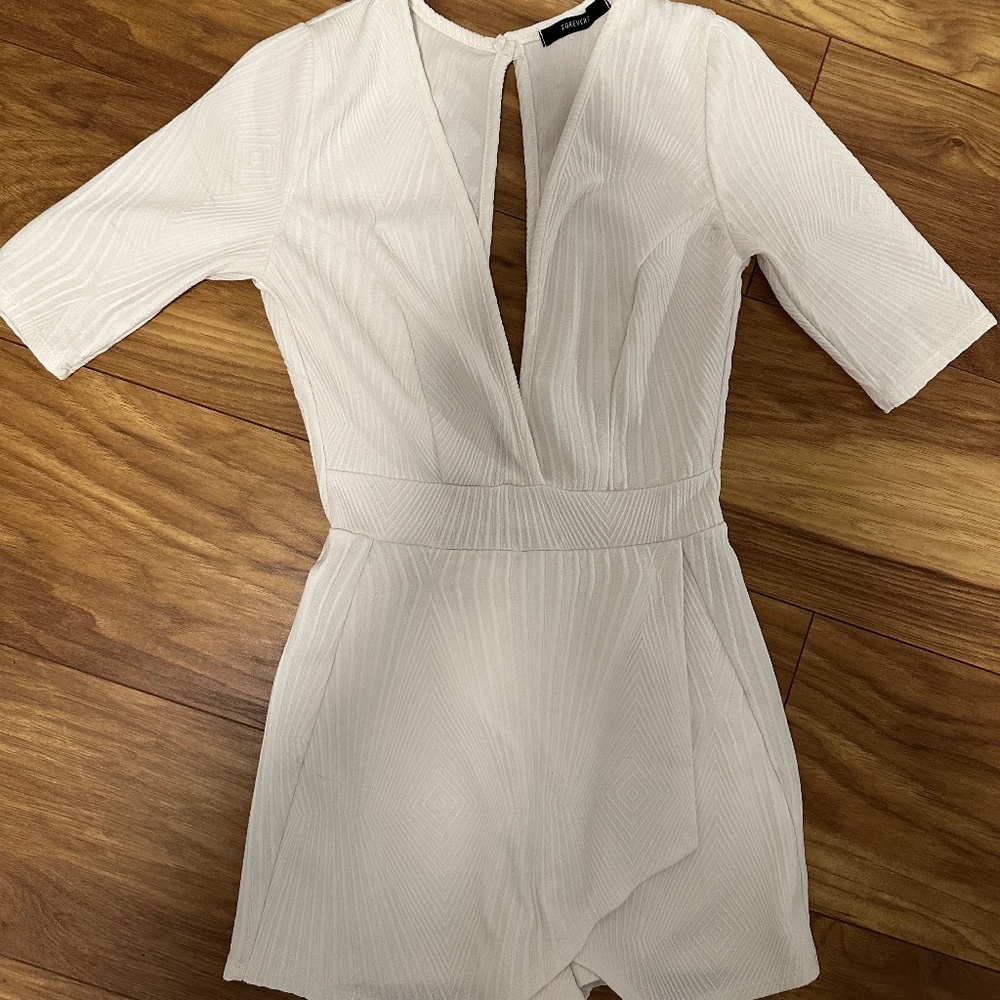 V neck romper